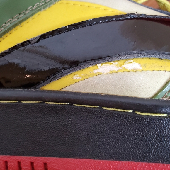 Greedy genius vintage designer sneakers mens 8.5 green - Picture 13 of 14